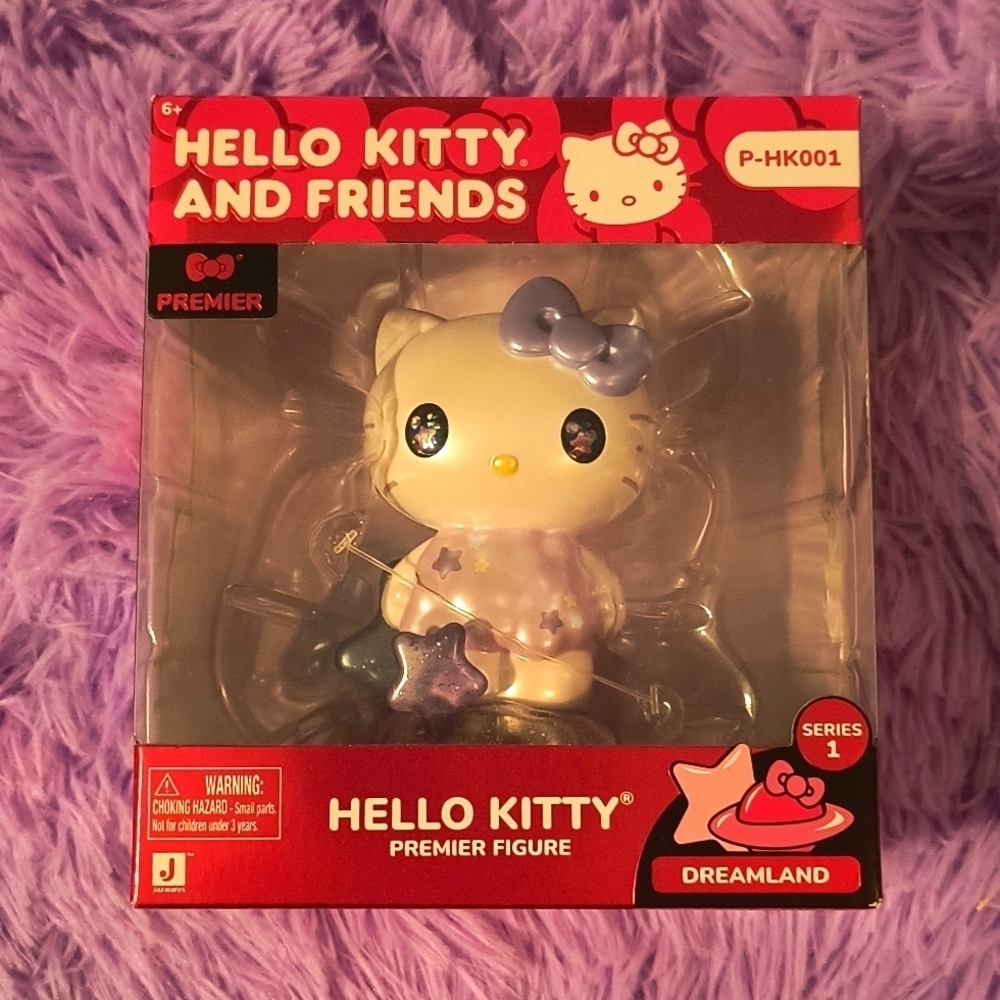 NWT Hello Kitty sparkle unique bow girls accessories decor Sanrio purple white